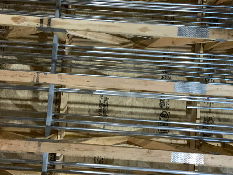 Duct work at Vineyard