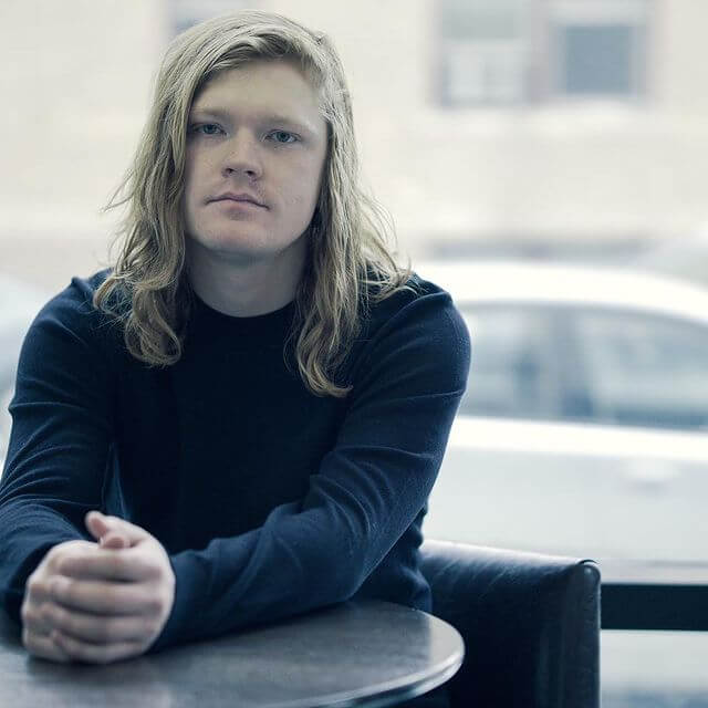 man sitting at a table