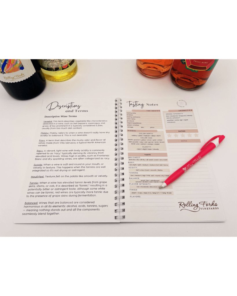 Wine Tasting and Discovery Guide Book