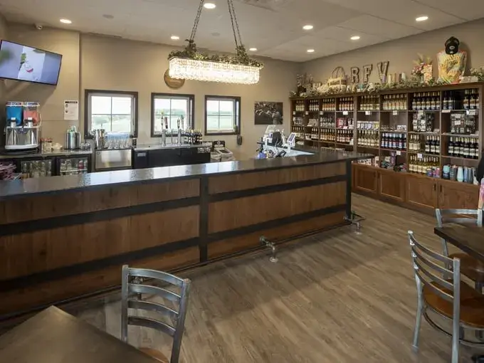 Winery Tasting Room at Rolling Forks Vineyards, Glenwood, Minnesota
