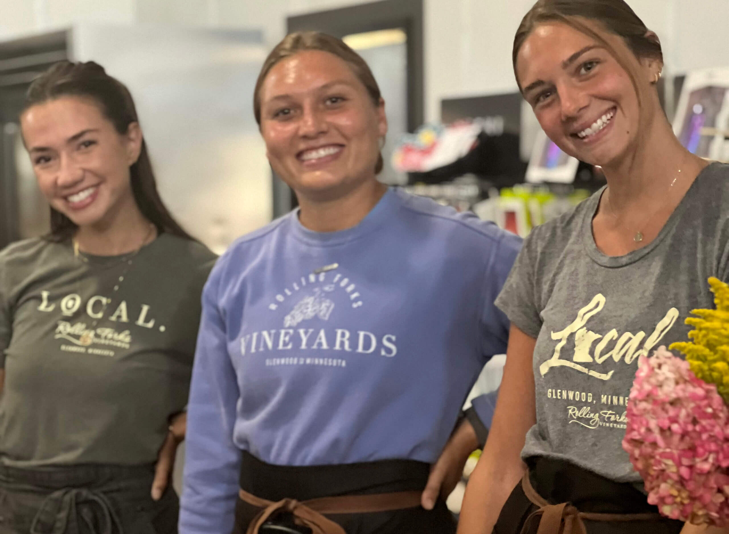 Drink Local, Staff at Rolling Forks Vineyards