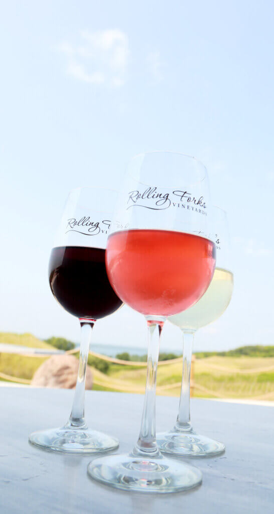 Red, White and Rosé wines by Rolling Forks Vineyards, Glenwood, Minnesota