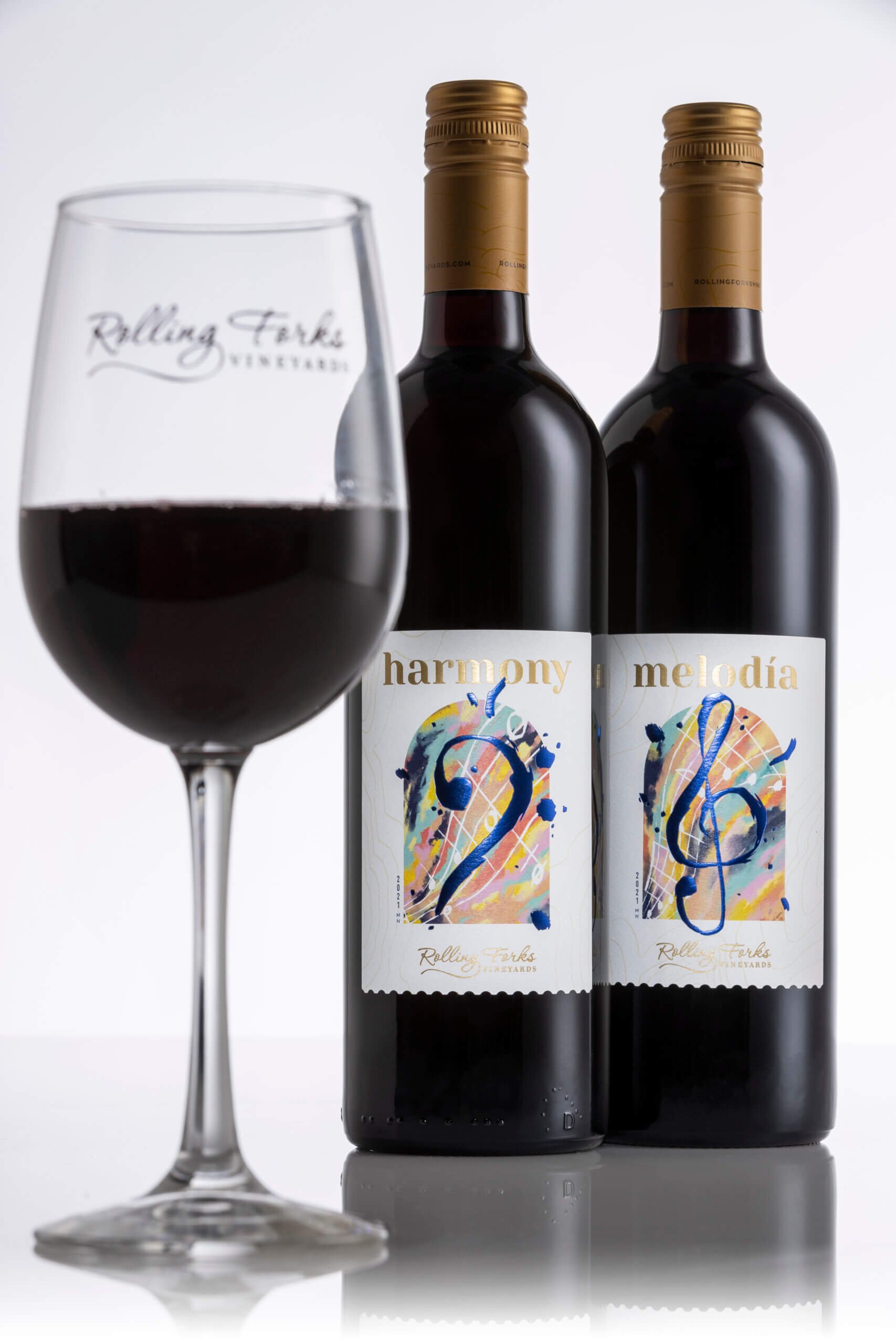 Harmony & Melodia, dry red wines by Rolling Forks Vineyards