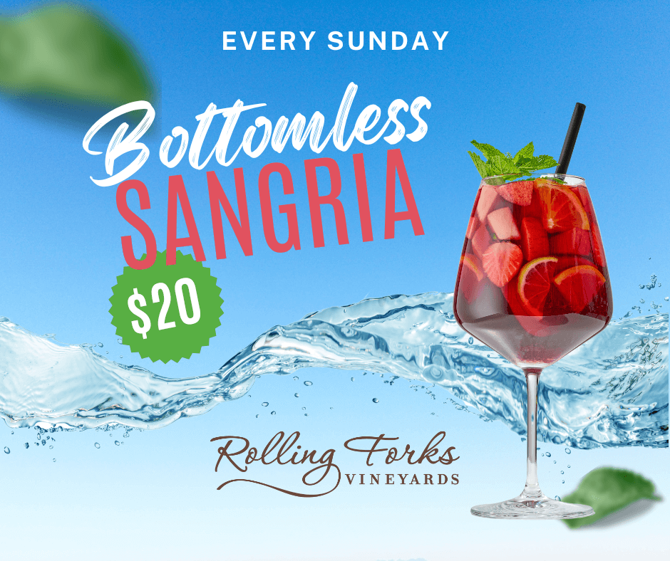Bottomless Sangria at Rolling Forks Vineyards, Glenwood, Minnesota, Winery