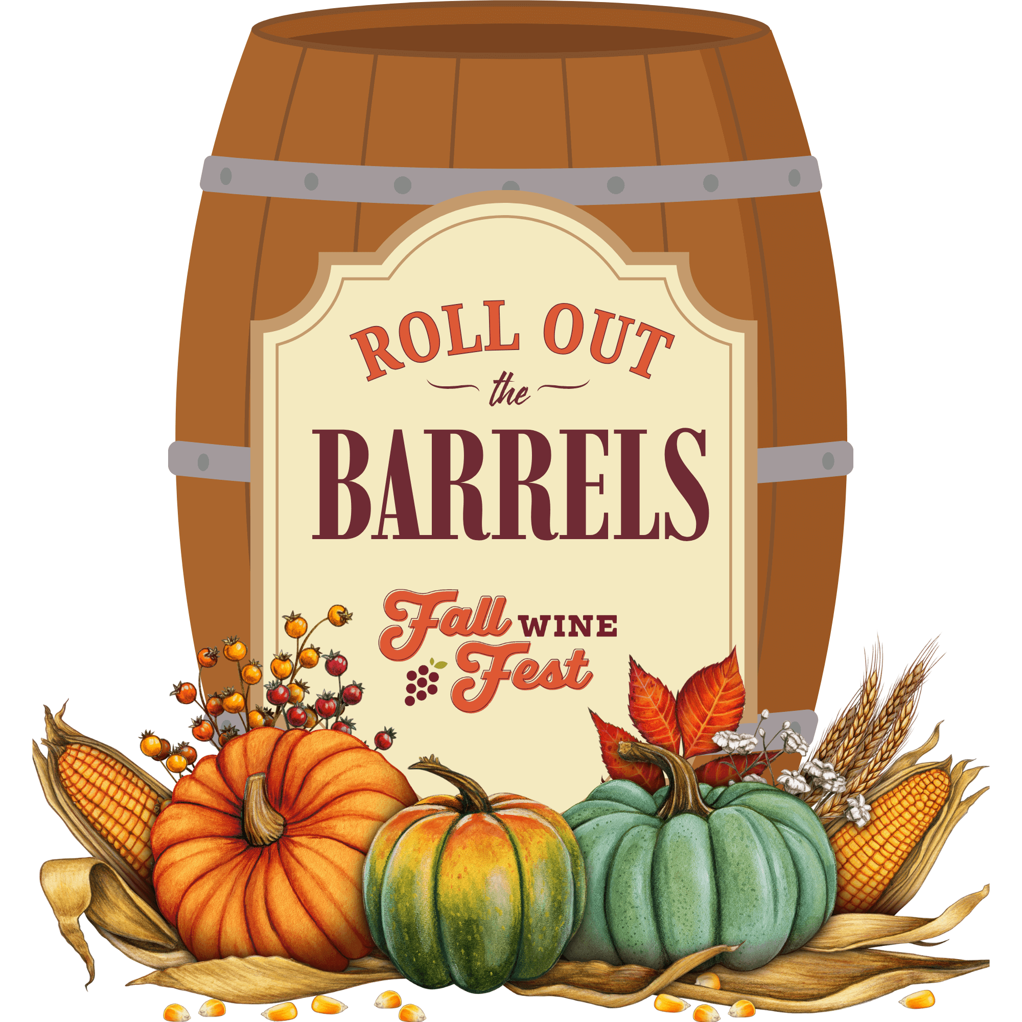 Roll Out the Barrels Fall Wine Festival in Glenwood Minnesota at Rolling Forks Vineyards