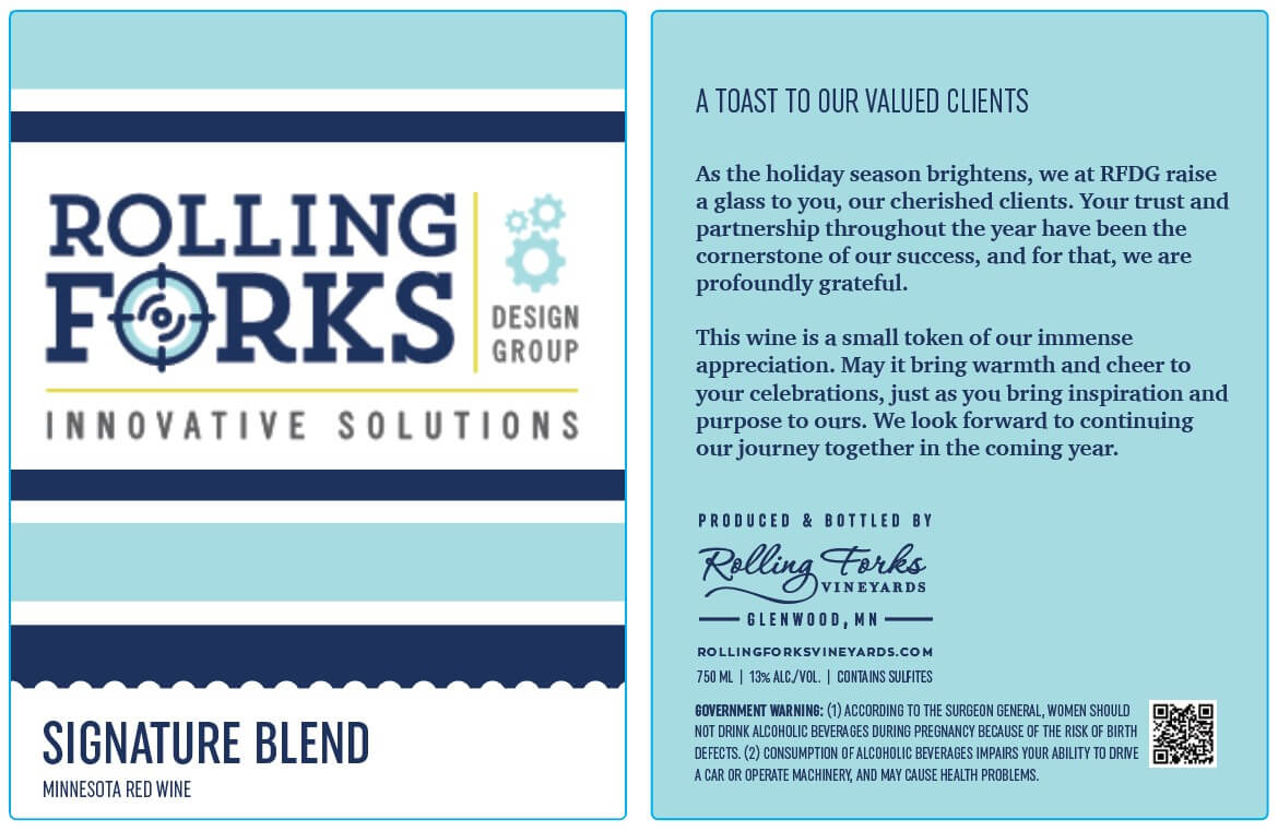 Custom Label Wine Label Sample 01