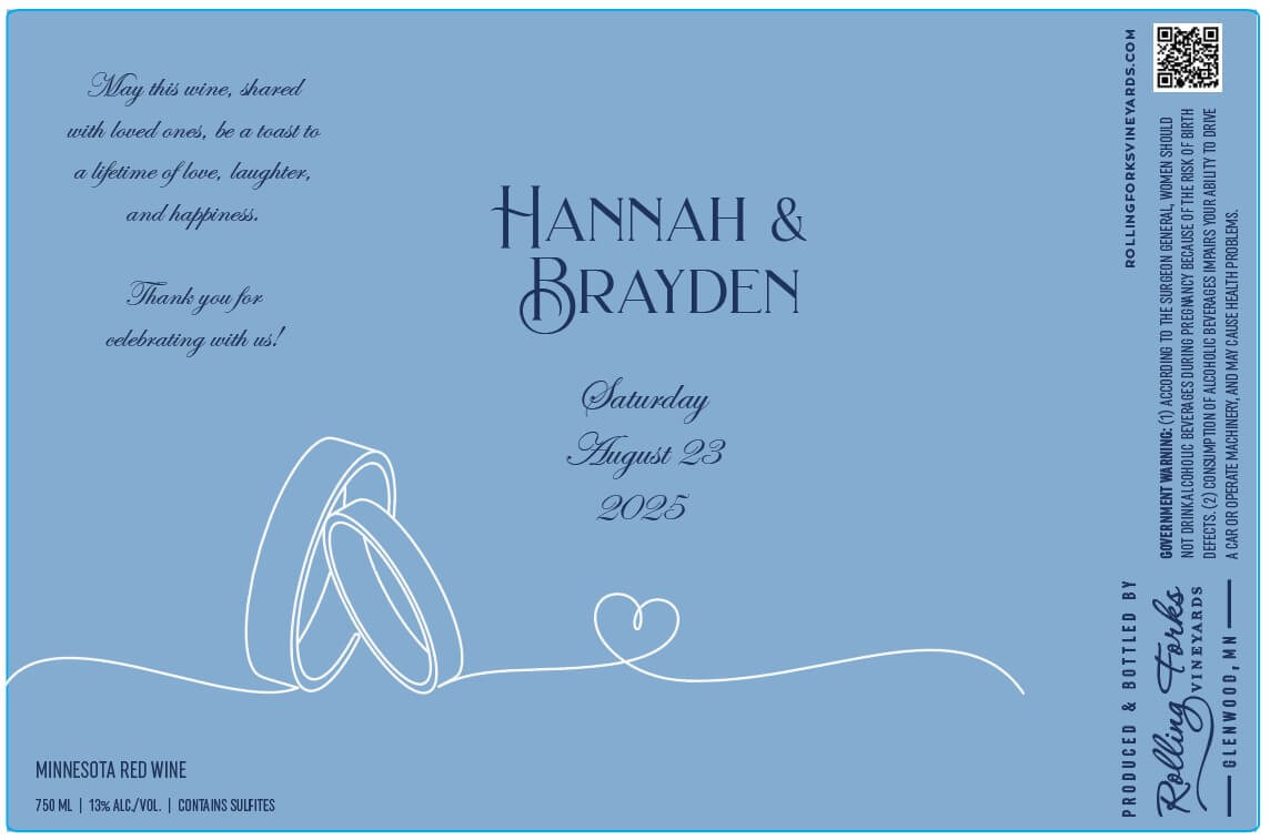Custom Label Wine Label Sample 02