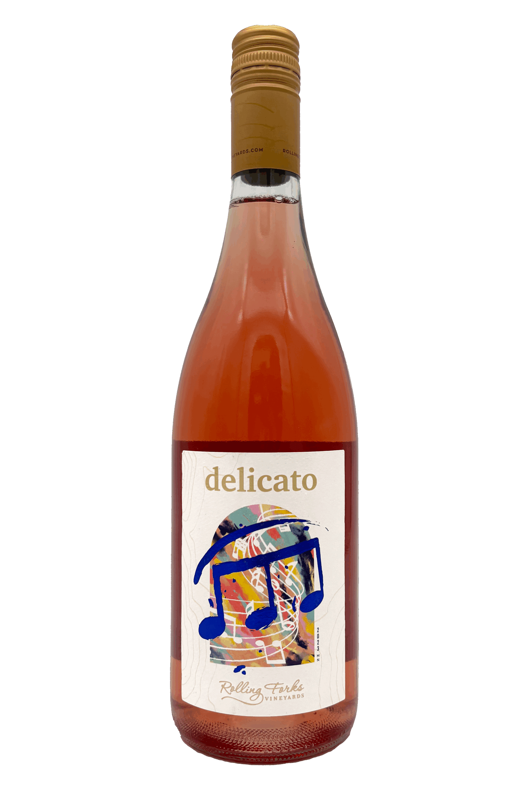 Delicato, dry rose wine, rolling forks vineyards. glenwood minneosta