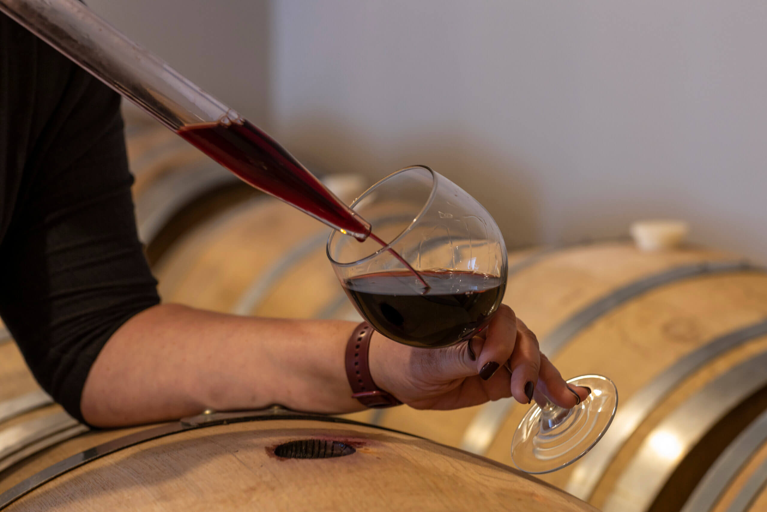 winemaking, wine barrels, Rolling Forks Vineyards, Glenwood, Minnesota