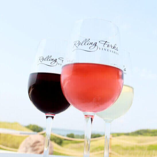 Red, White and Rosé wines by Rolling Forks Vineyards, Glenwood, Minnesota