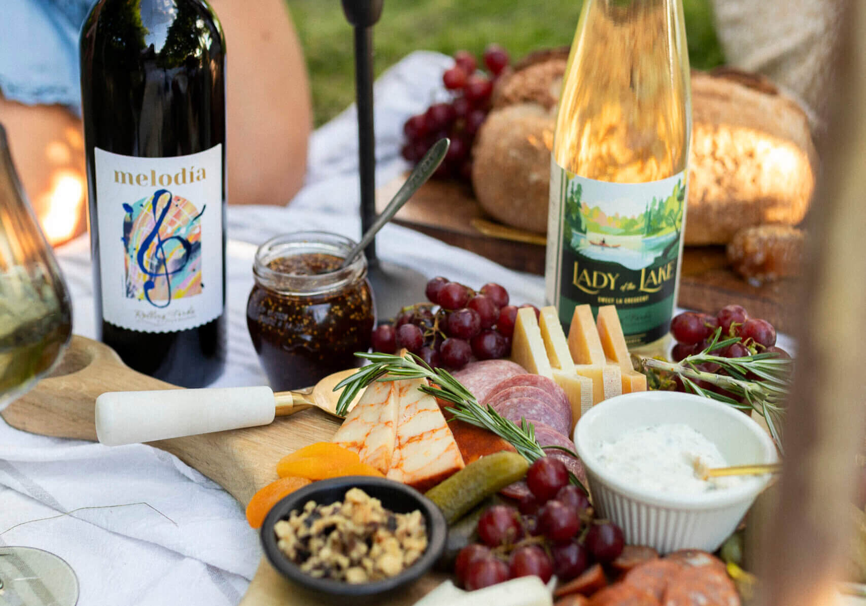Winery Picnic at Rolling Forks Vineyards, Glenwood, Minnesota