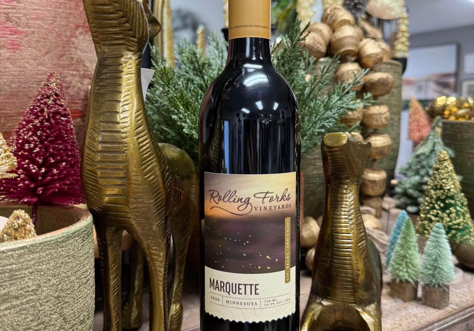 Marquette Red Wine by Rolling Forks Vineyards, Glenwood, Minnesota